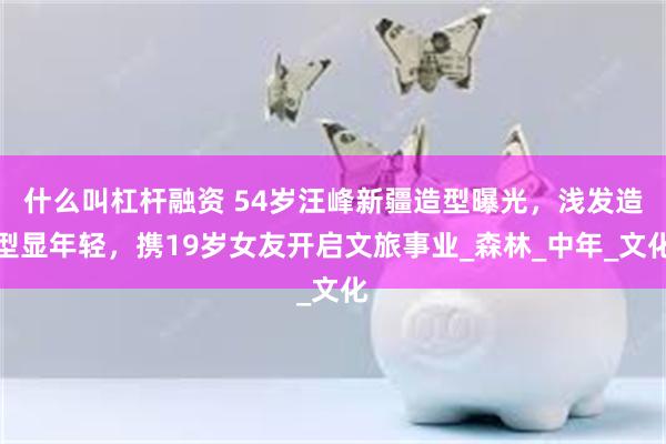 什么叫杠杆融资 54岁汪峰新疆造型曝光，浅发造型显年轻，携19岁女友开启文旅事业_森林_中年_文化