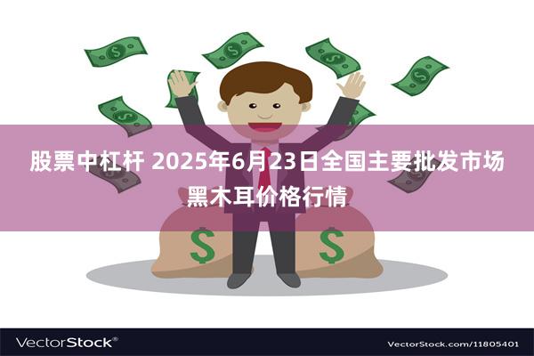 股票中杠杆 2025年6月23日全国主要批发市场黑木耳价格行情