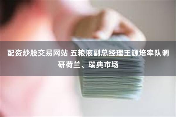 配资炒股交易网站 五粮液副总经理王源培率队调研荷兰、瑞典市场